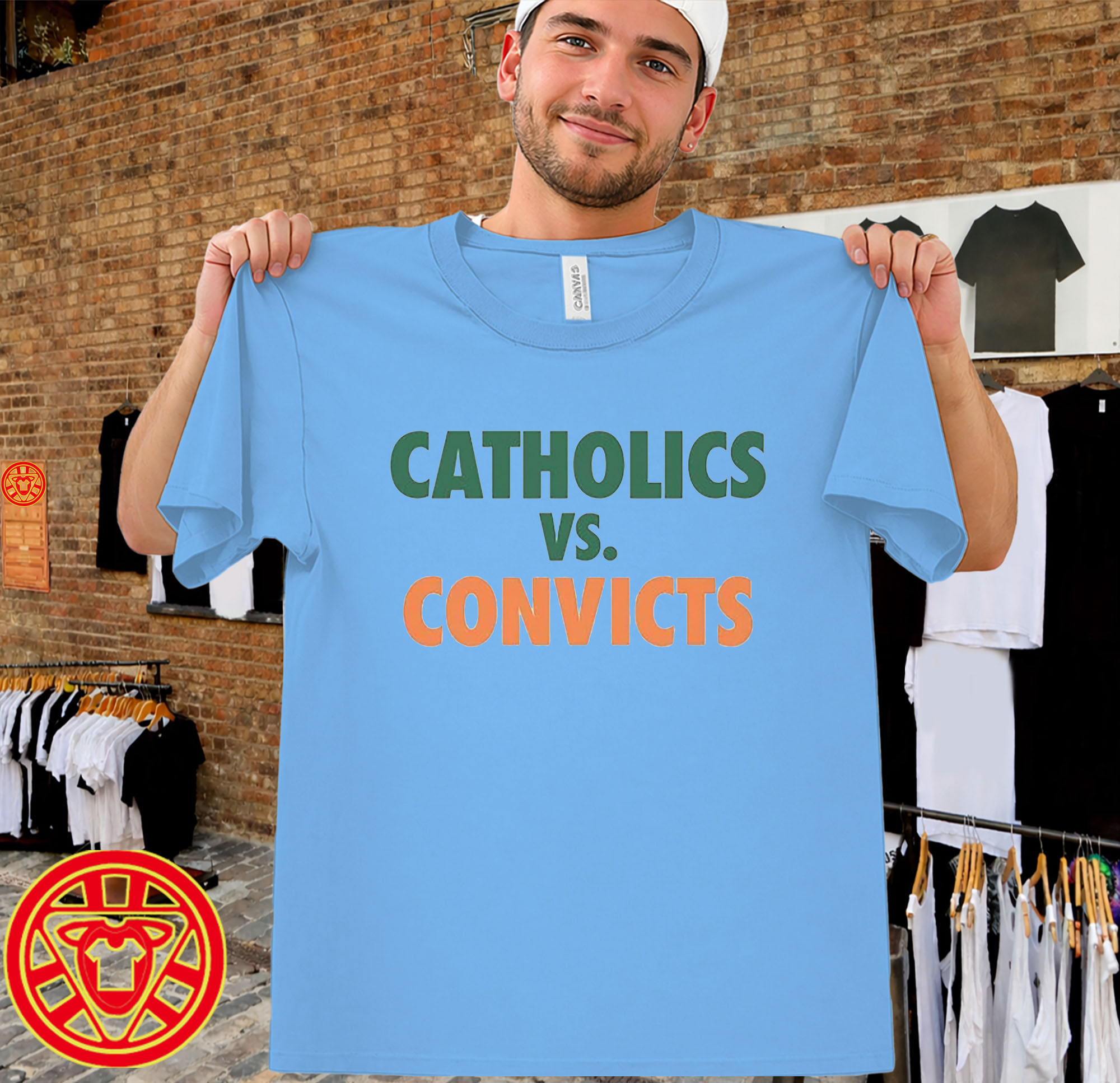 Catholics vs Convicts men-design