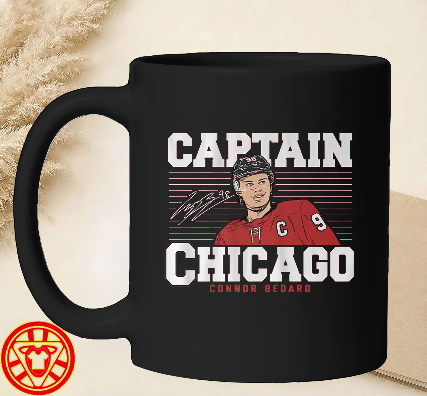 Connor Bedard Captain Chicago mug-design