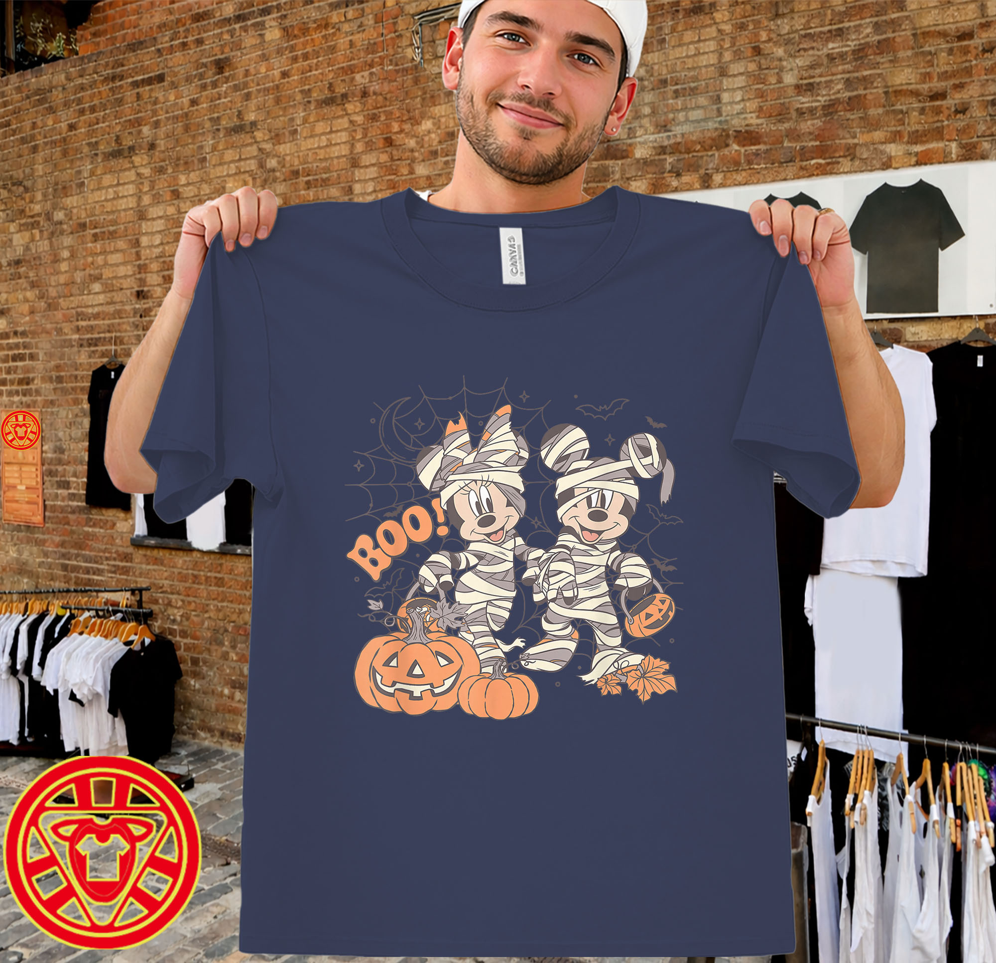 Disney Mickey and Friends Halloween Boo men-design