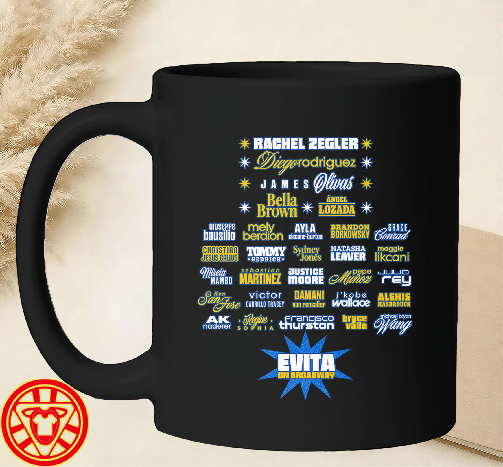 Evita On Broadway Cast mug-design