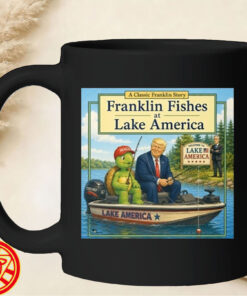 Franklin Story Fishes At Lake America-mug-design
