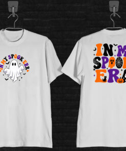 Ghost In My Spooky Era Kids Mockup-Black-Fron