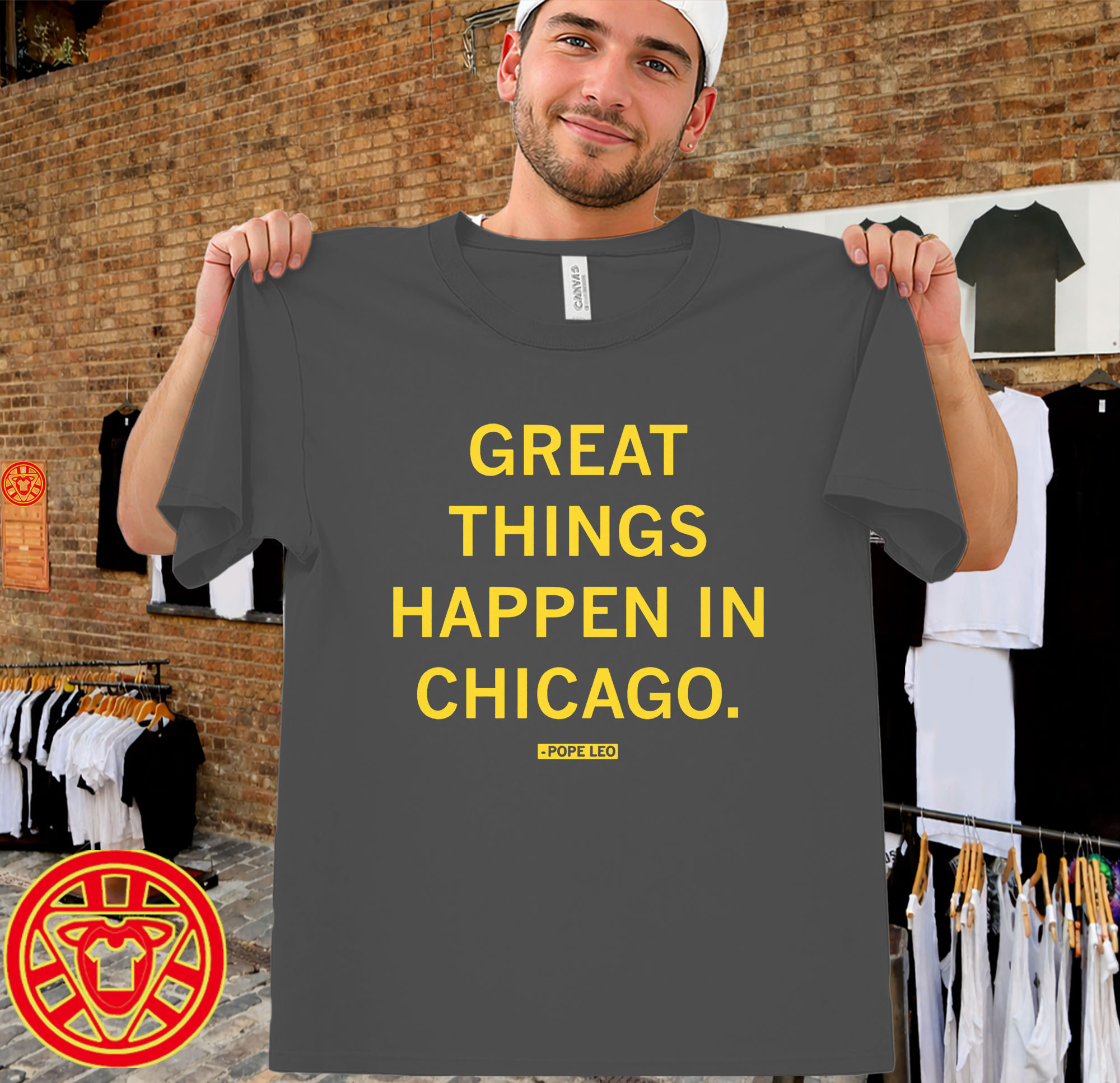 Great Things Happen In Chicago men-design