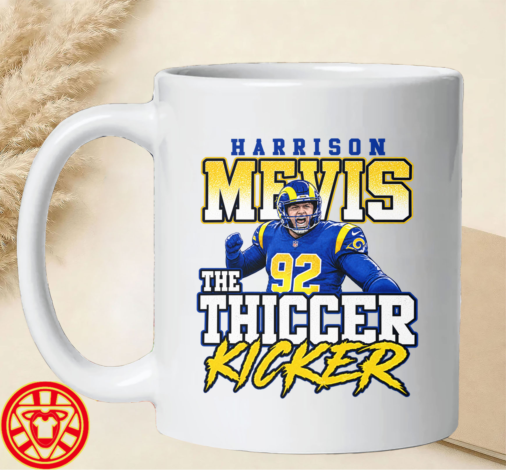 HARRISON MEVIS THE THICCER KICKER mug-design