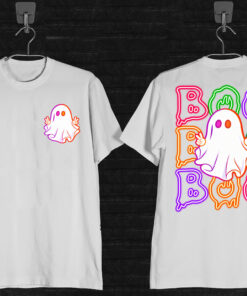 Halloween Cute Ghost Graphic Mockup-Black-Fron