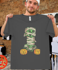 Halloween Gamer Pixel Monster Mummy Gaming men-design