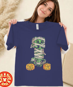Halloween Gamer Pixel Monster Mummy Gaming-women-design