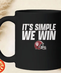 Indiana Football It's Simple We Win mug-design
