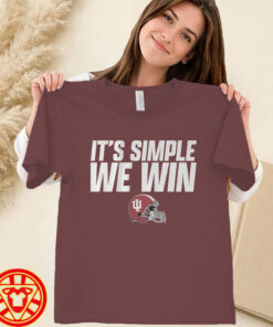Indiana Football It's Simple We Win-women-design