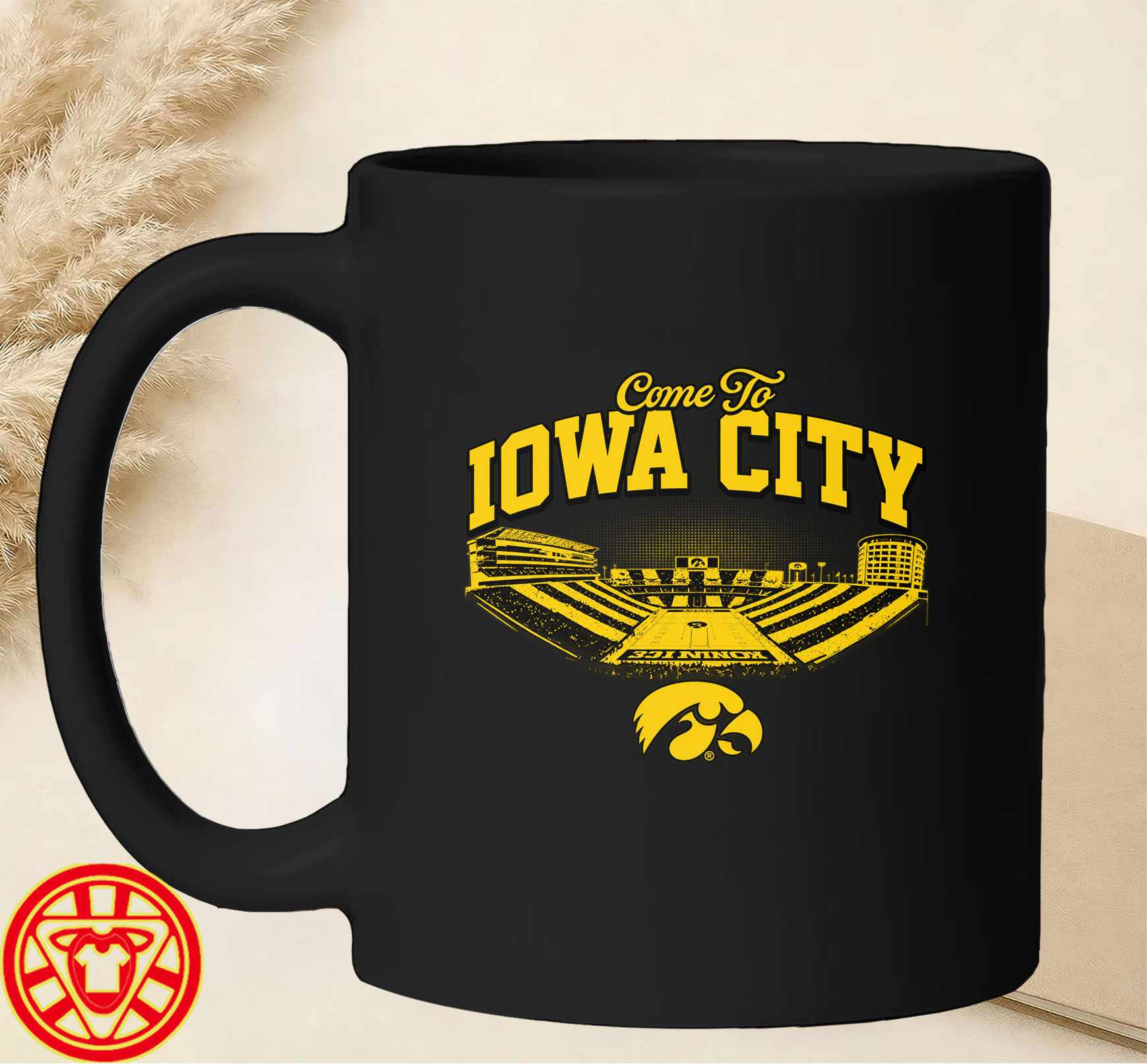 Iowa Football Come To Iowa City mug-design