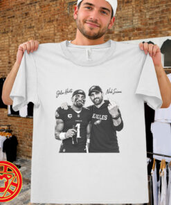 Jalen Hurts and Nick Sirianni Middle men-design