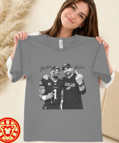 Jalen Hurts and Nick Sirianni Middle women-design