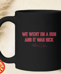 Jarren Duran We Went On A Run, And It Was Sick mug-design