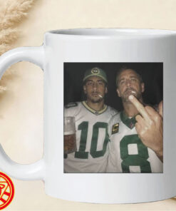 Jordan Love Aaron Rodgers Smoking-mug-design