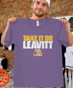 LSU Football Sam Leavitt Take It Or Leavitt-men-design