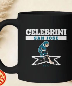 Macklin Celebrini Retro Hockey mug-design