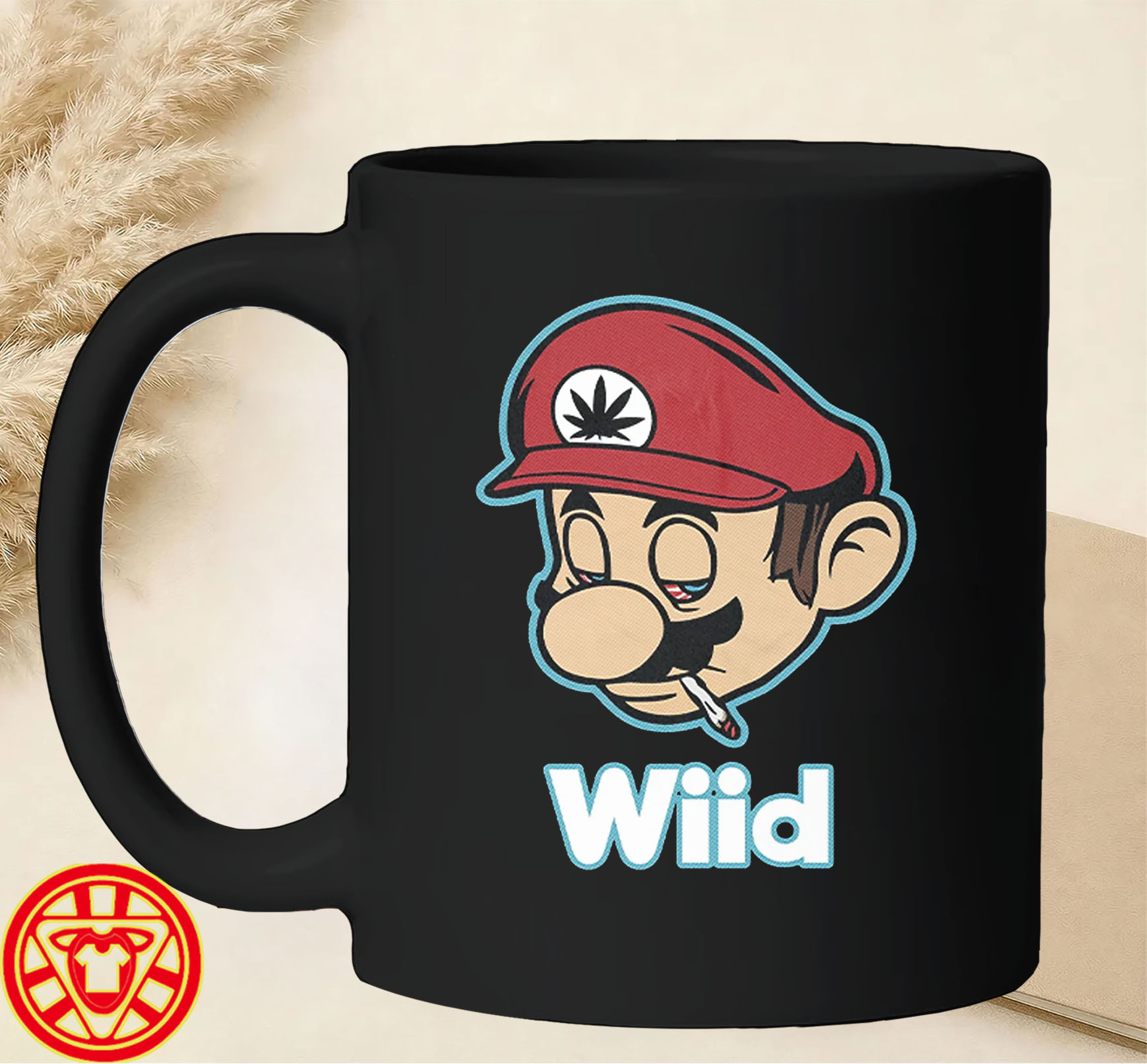 Mario Smoking Weed Wii Parody-mug-design