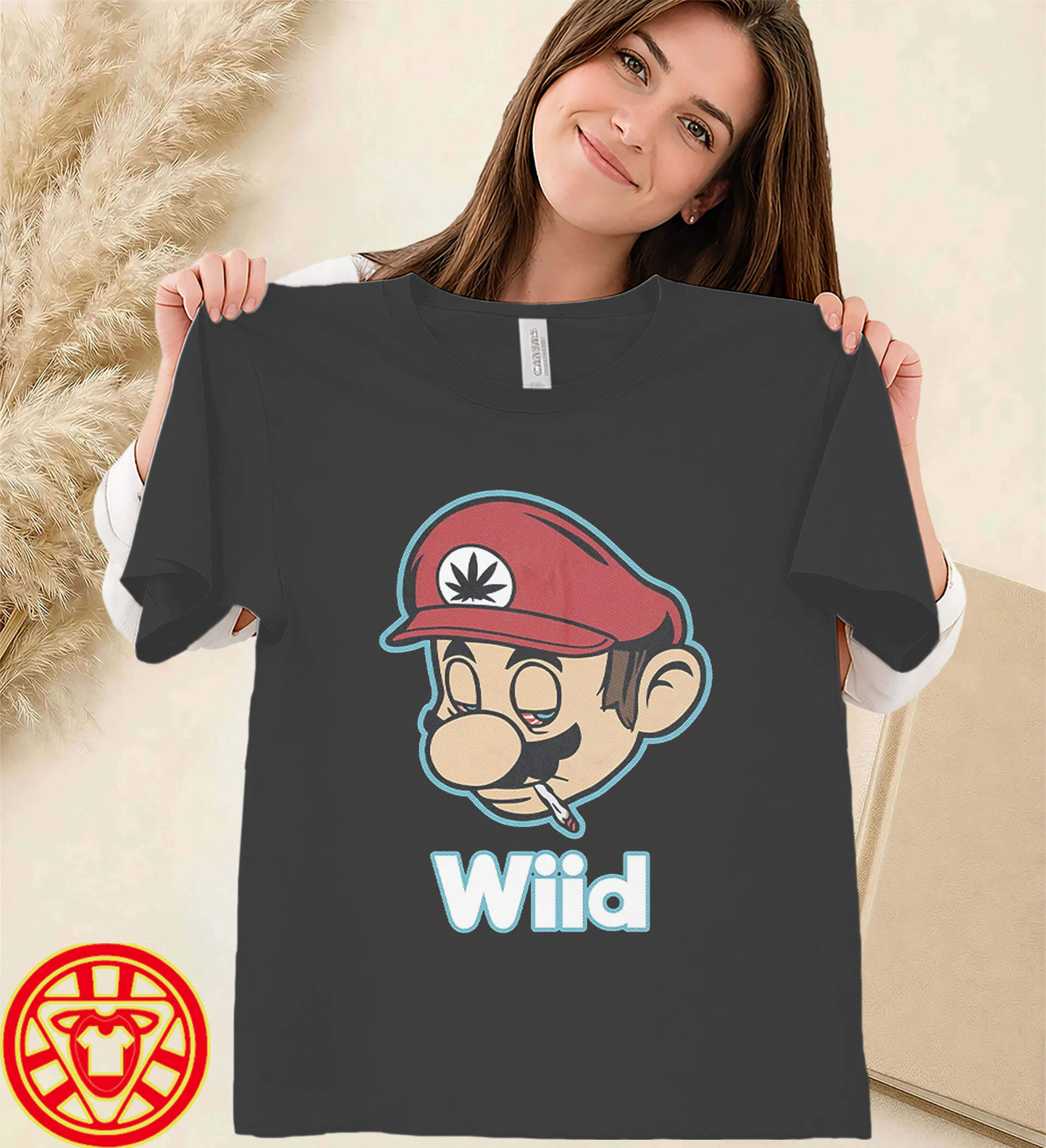 Mario Smoking Weed Wii Parody-women-design