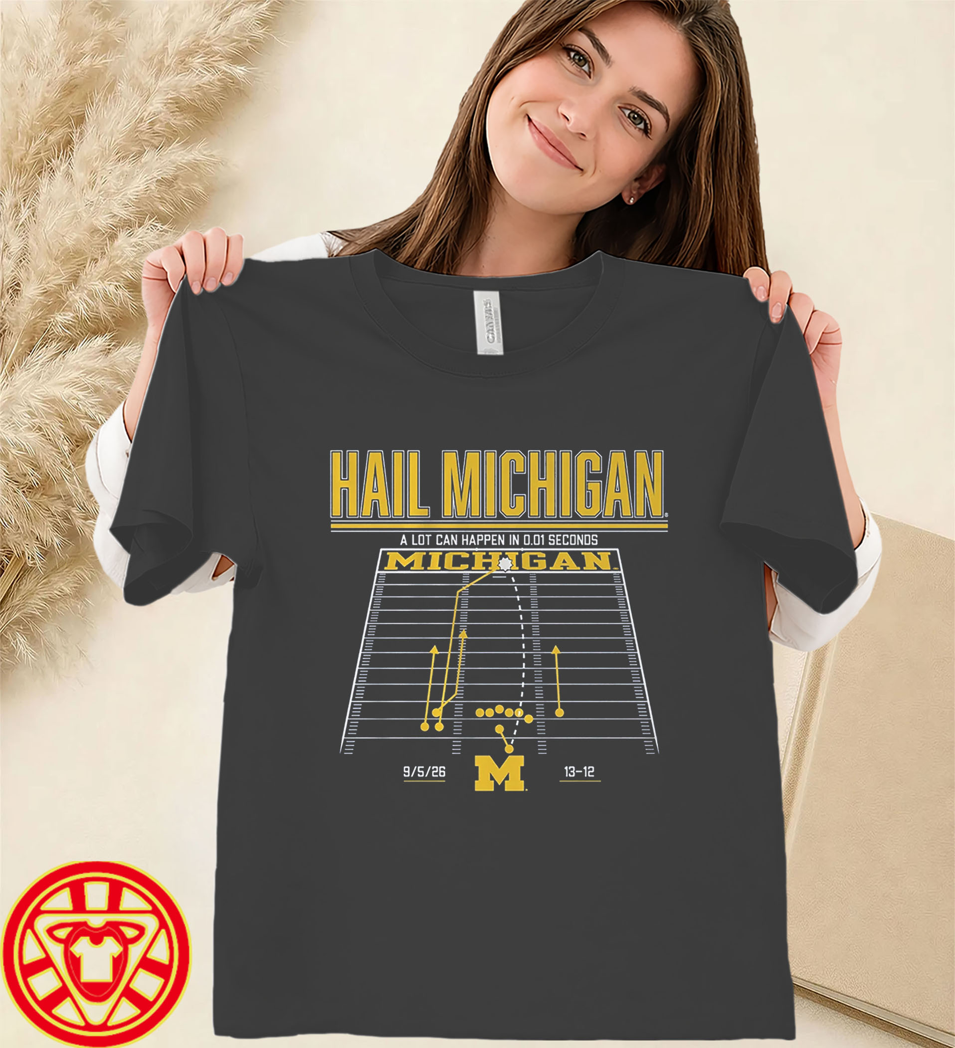 Michigan Football Hail Michigan-women-design