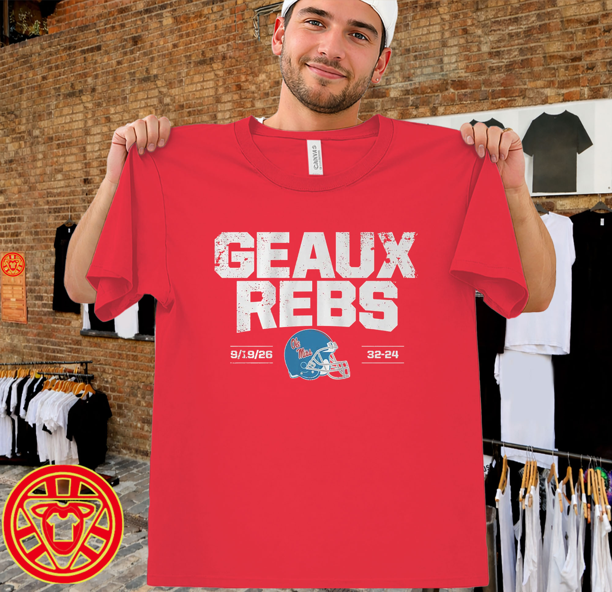 Ole Miss Football Geaux Rebs men-design
