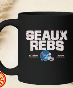 Ole Miss Football Geaux Rebs mug-design