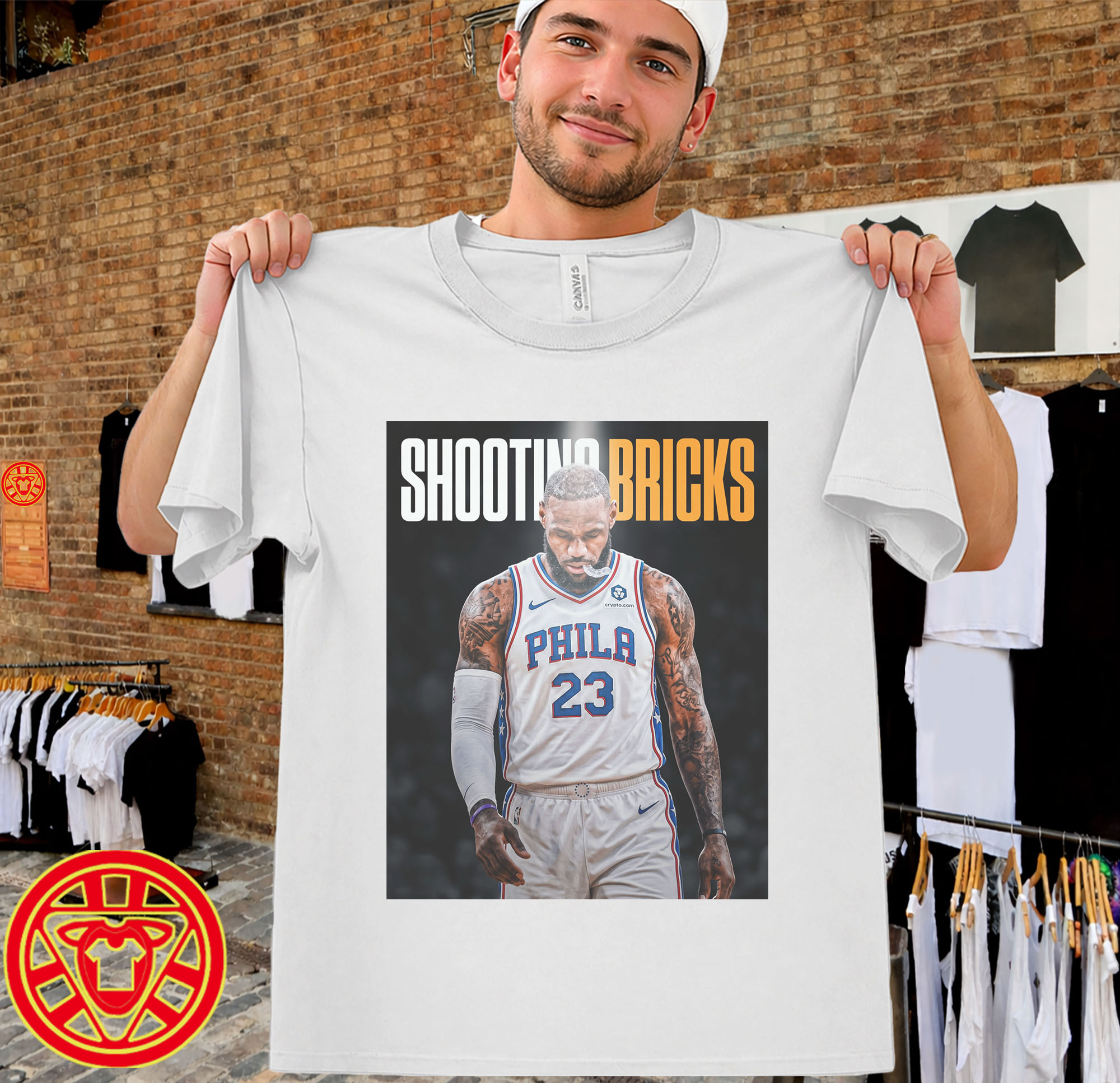 Shooting Bricks Open Run Basketball Meme men-design