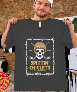 Spittin Chiclets Hockey Club Skull halloween-men-design