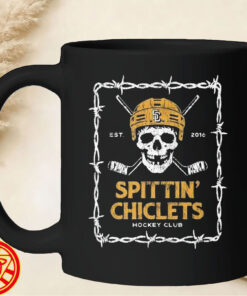Spittin Chiclets Hockey Club Skull halloween mug-design