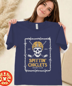 Spittin Chiclets Hockey Club Skull halloween-women-design