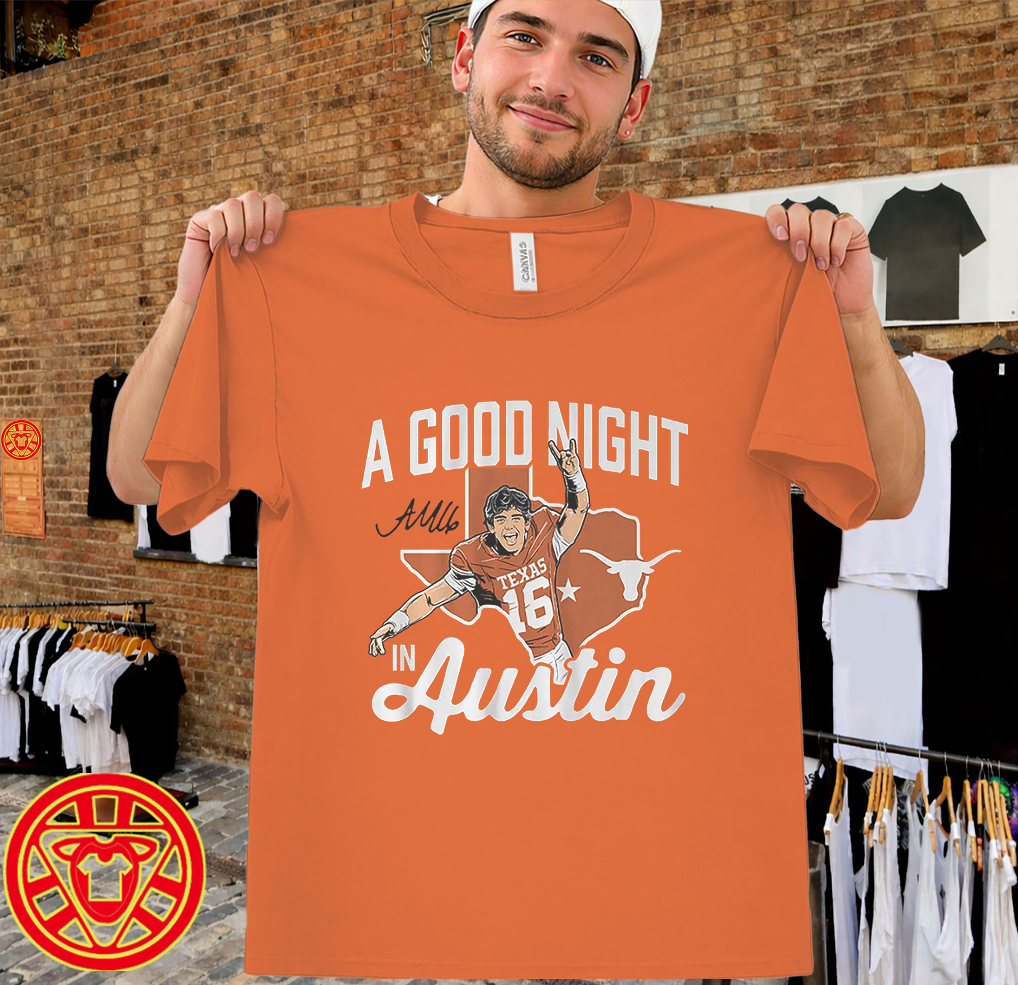 Texas Football Arch Manning A Good Night In Austin-men-design
