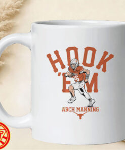 Texas Football Arch Manning Hook 'Em-mug-design