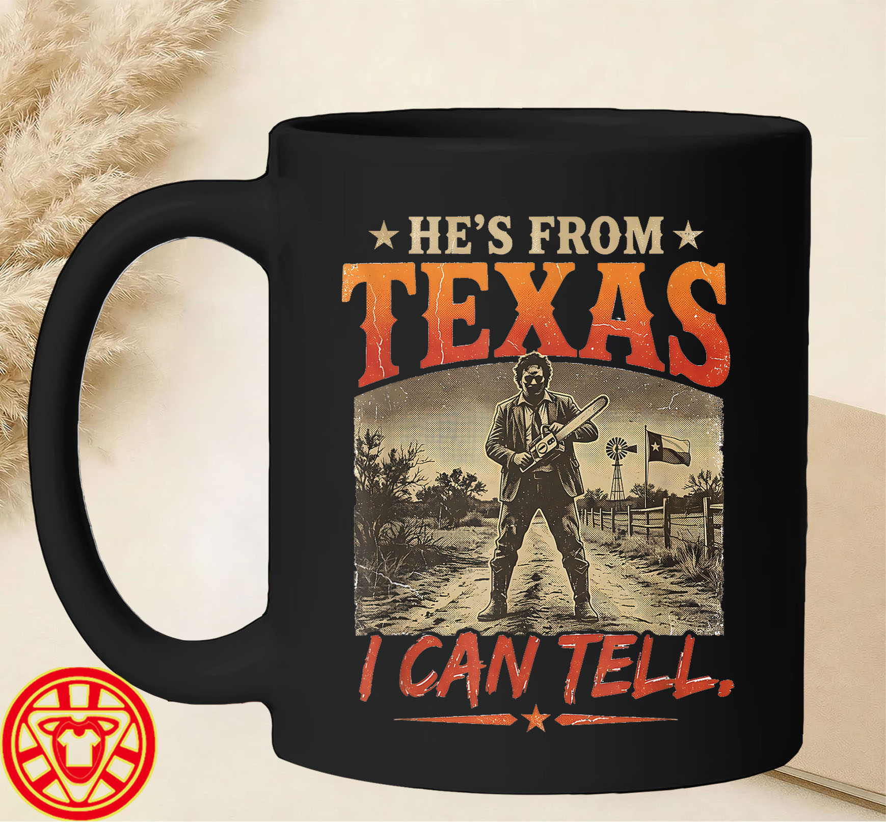 Texas I Can Tell Chainsaw Horror Halloweenmug-design