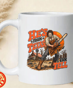 The Texas Chainsaw He's From Texas-mug-design