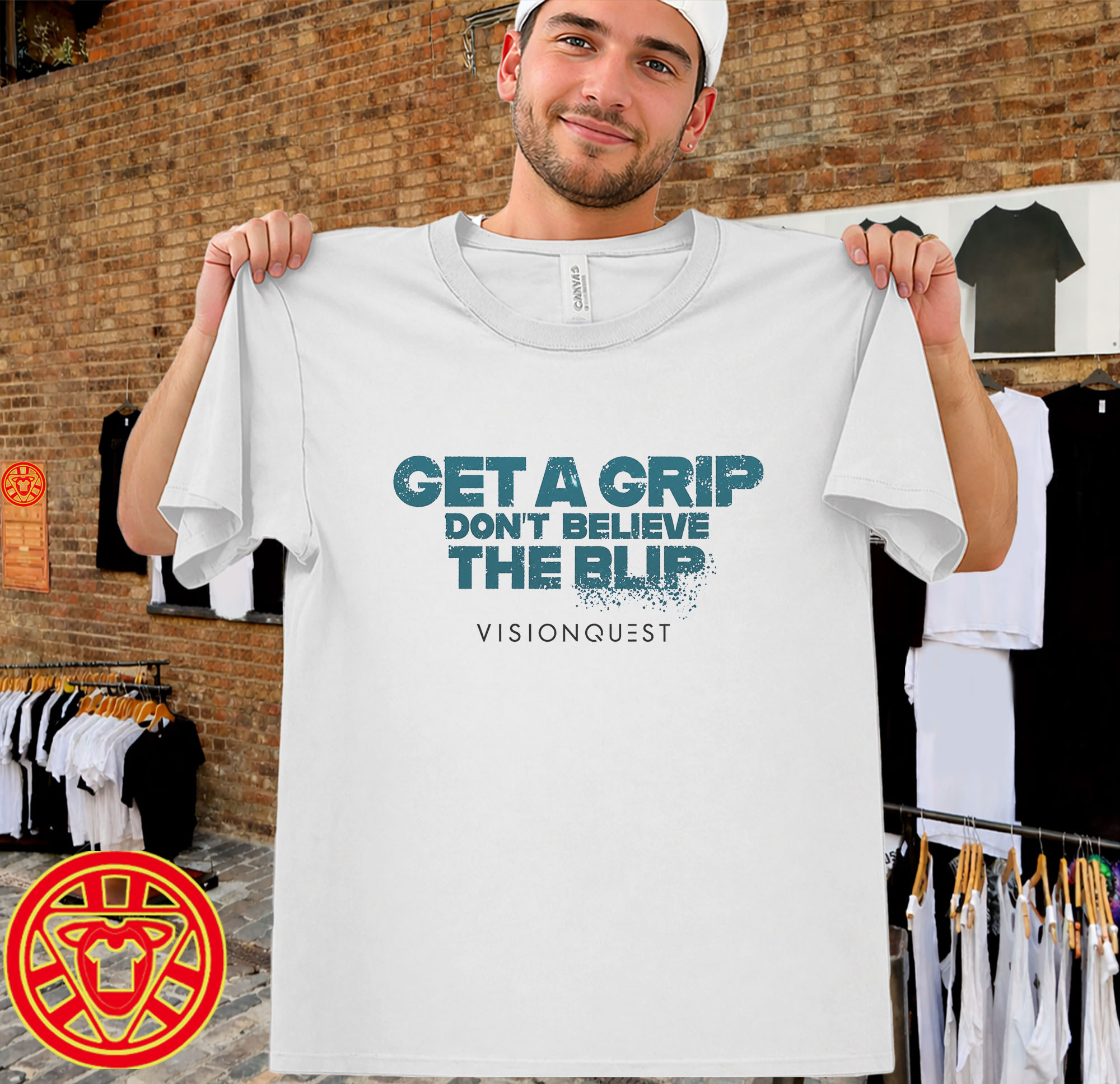 Tommy Get A Grip Don't Believe The Blip Visionquest-men-design