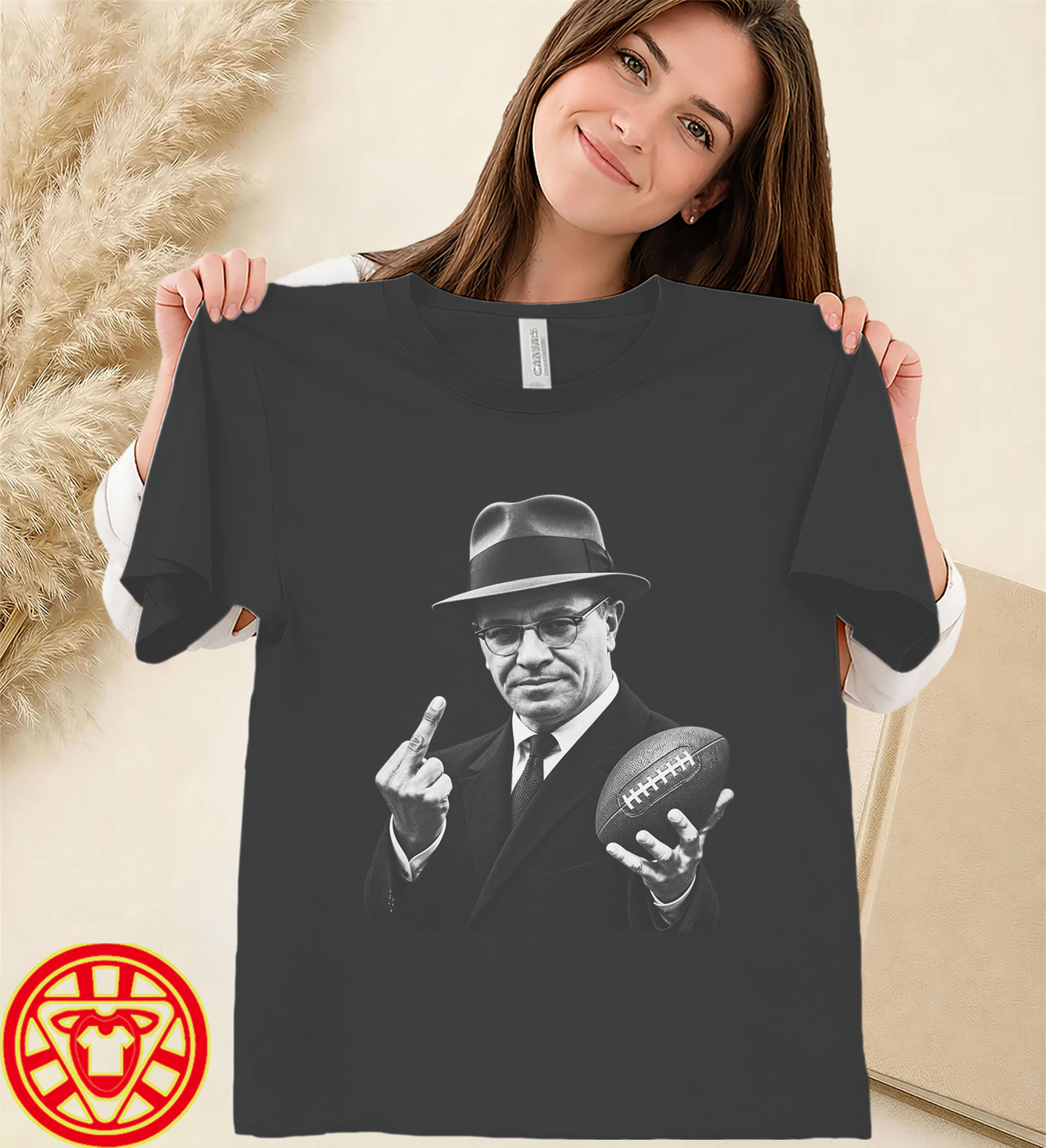 Vince Lombardi Football Middle Finger-women-design