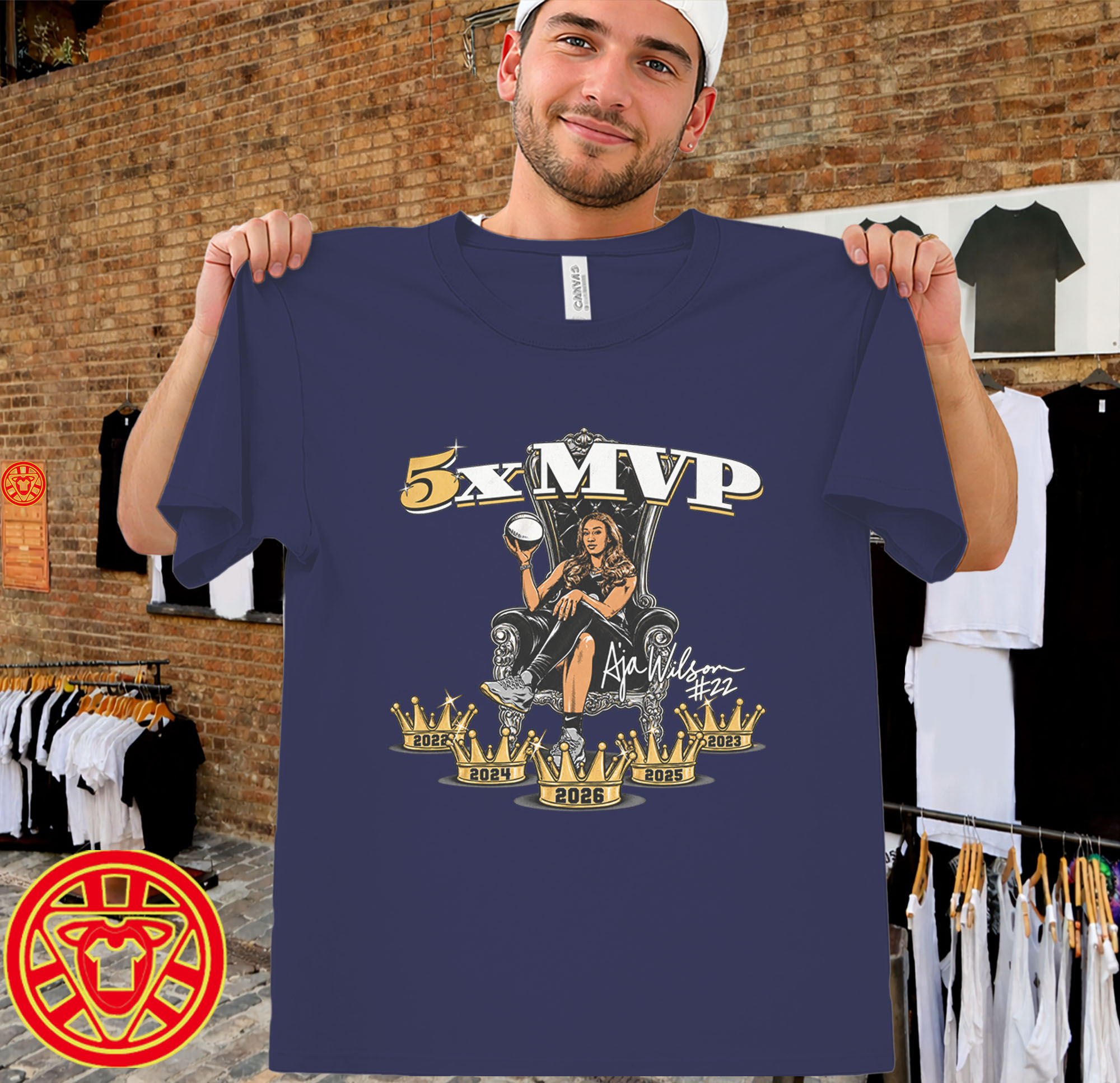 5x MVP A'ja Wilson men-design
