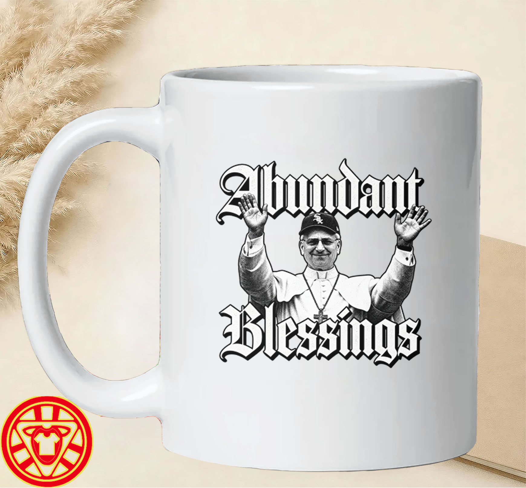 Abundant Blessings White Sox Pope Leo XIV mug-design