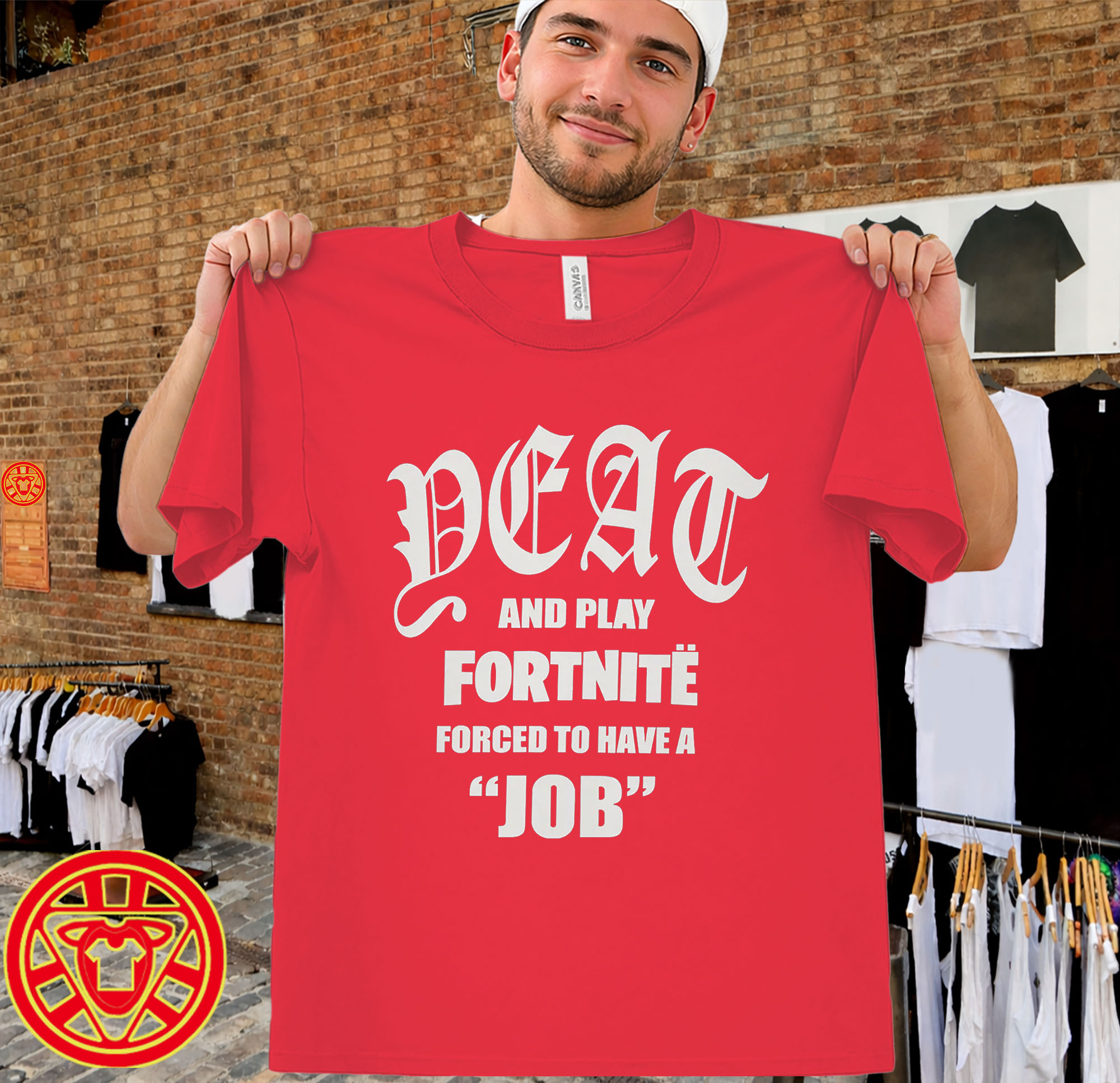 Born to Listen to YEAT and Play Fortnite men-design