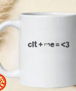 CLT Plus Me Equals Love mug-design