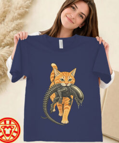 Cat Carrying Alien Orange Tabby women-design