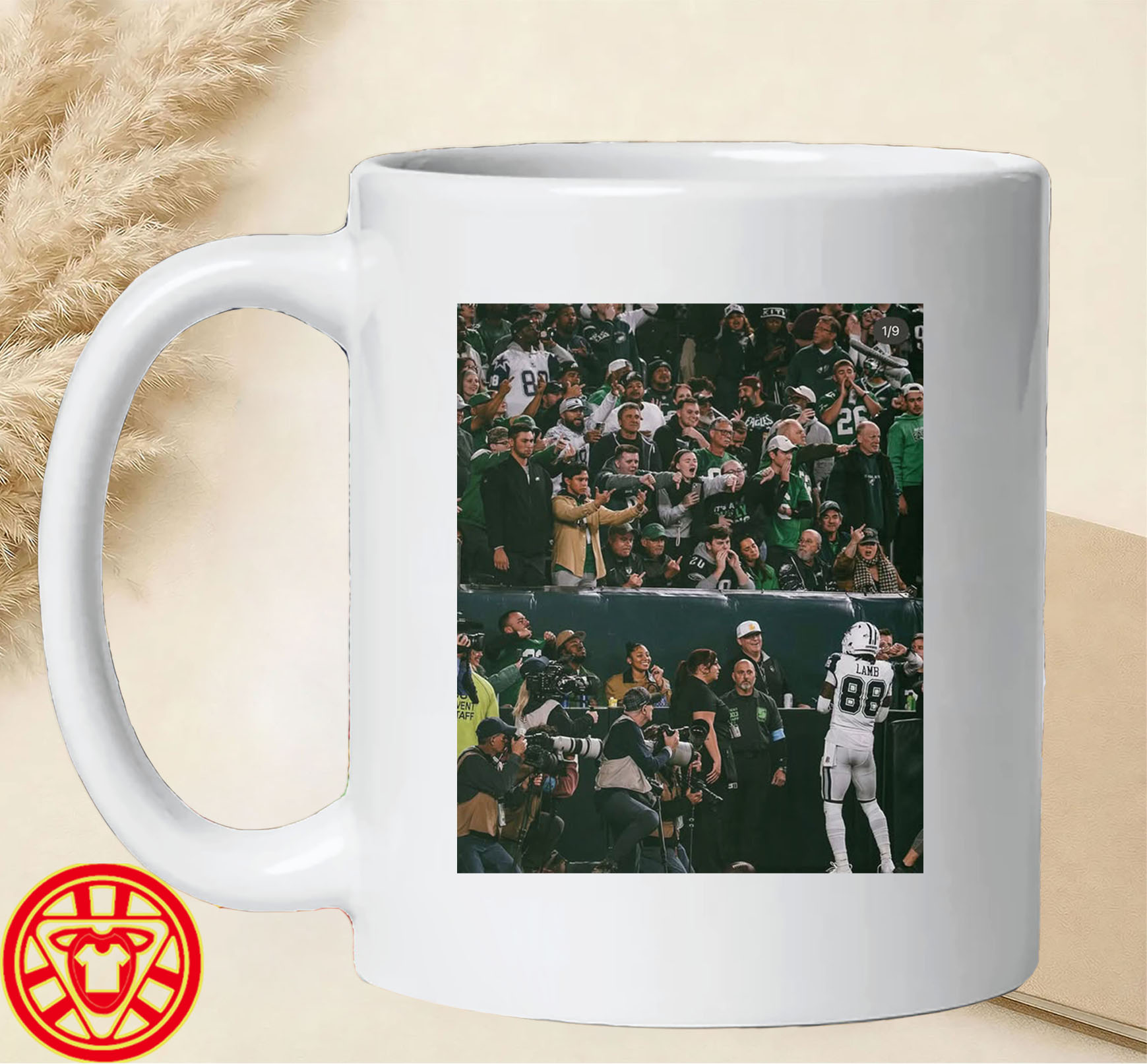 CeeDee Lamb Facing Philly Crowd-mug-design