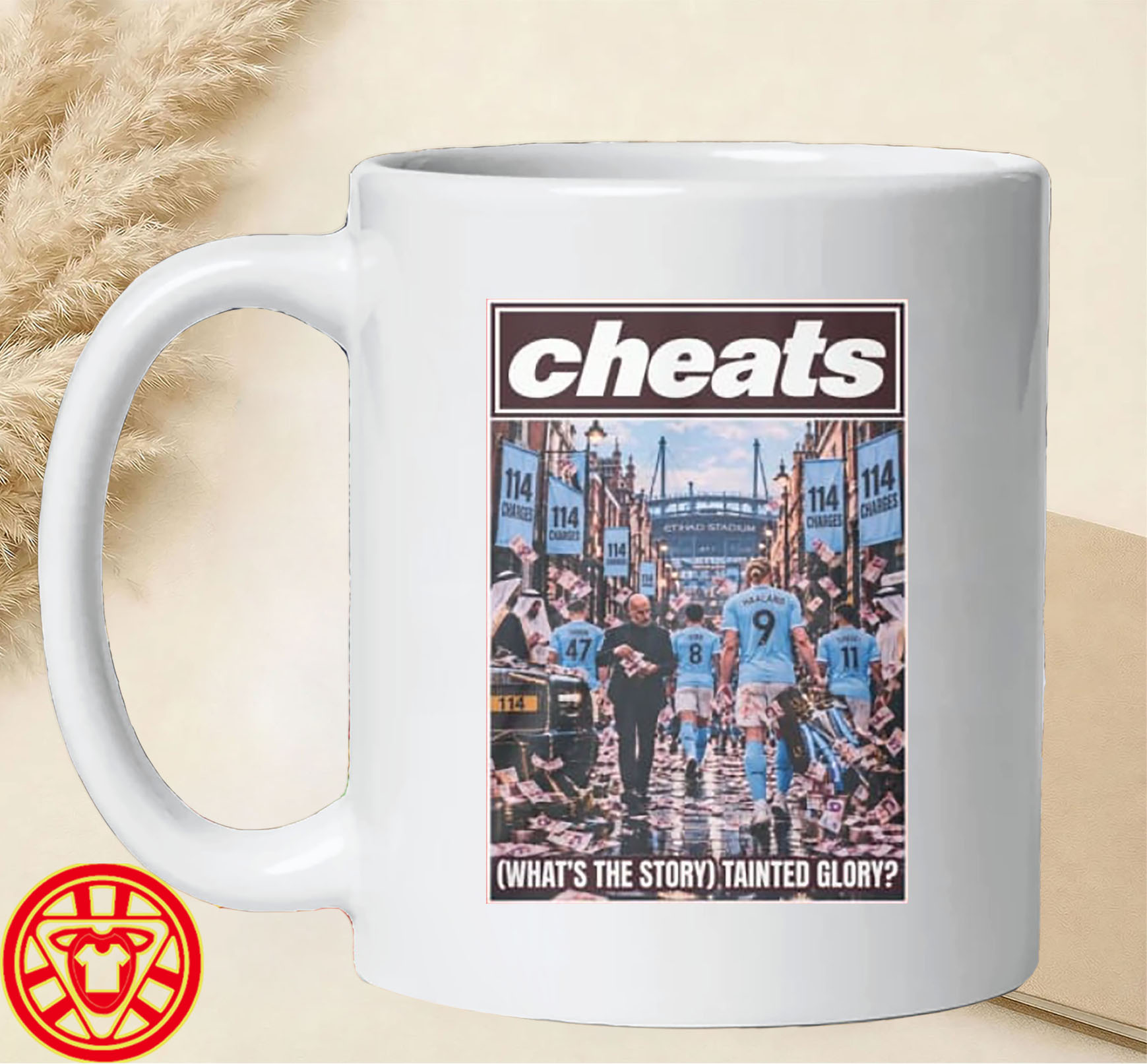 Cheats Manchester City mug-design