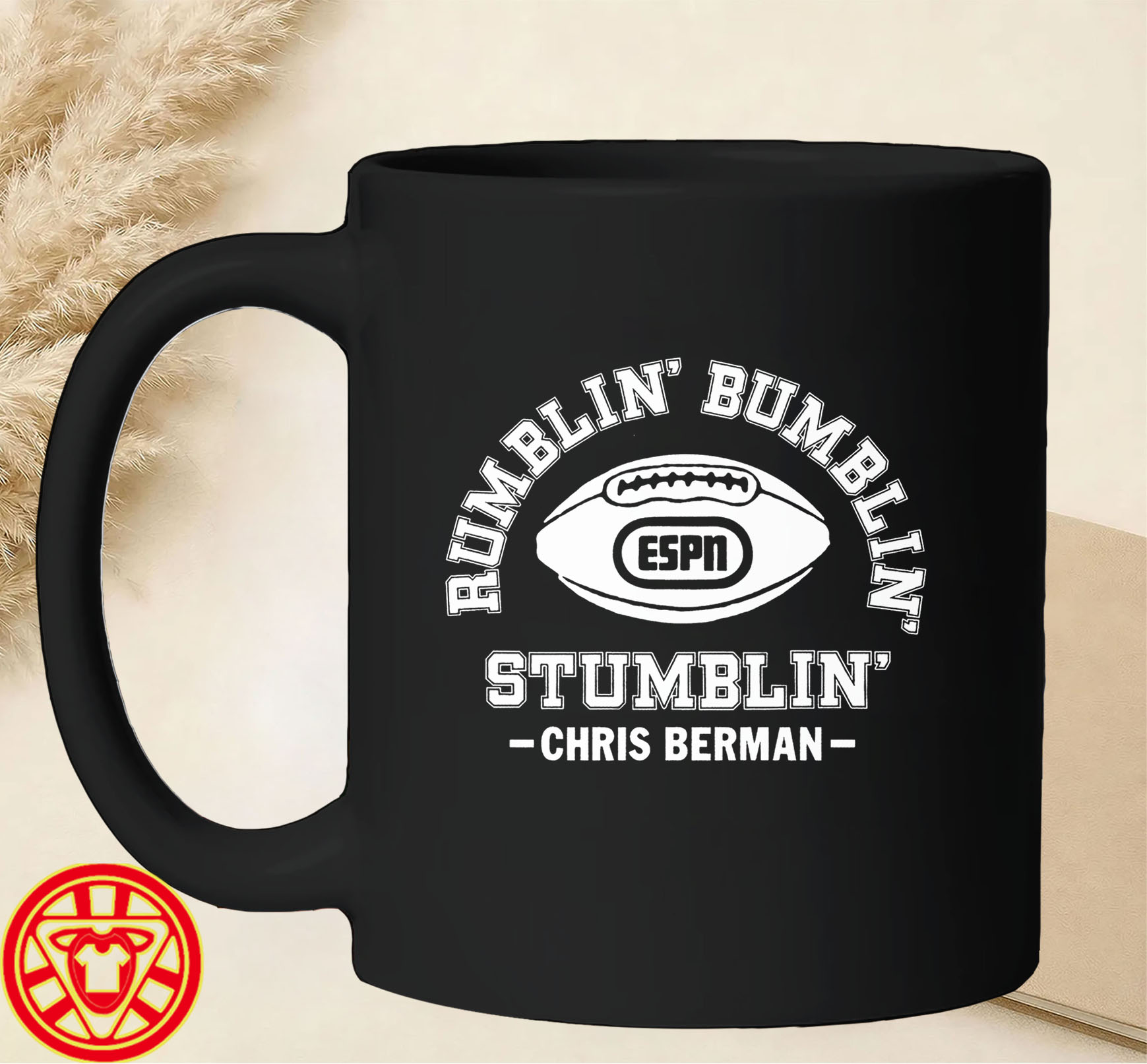 Chris Berman Rumblin' Bumblin' Stumblin' mug-design