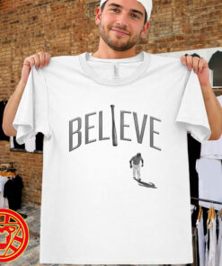 Cleveland BELIEVE Bat Flip Tee-men-design