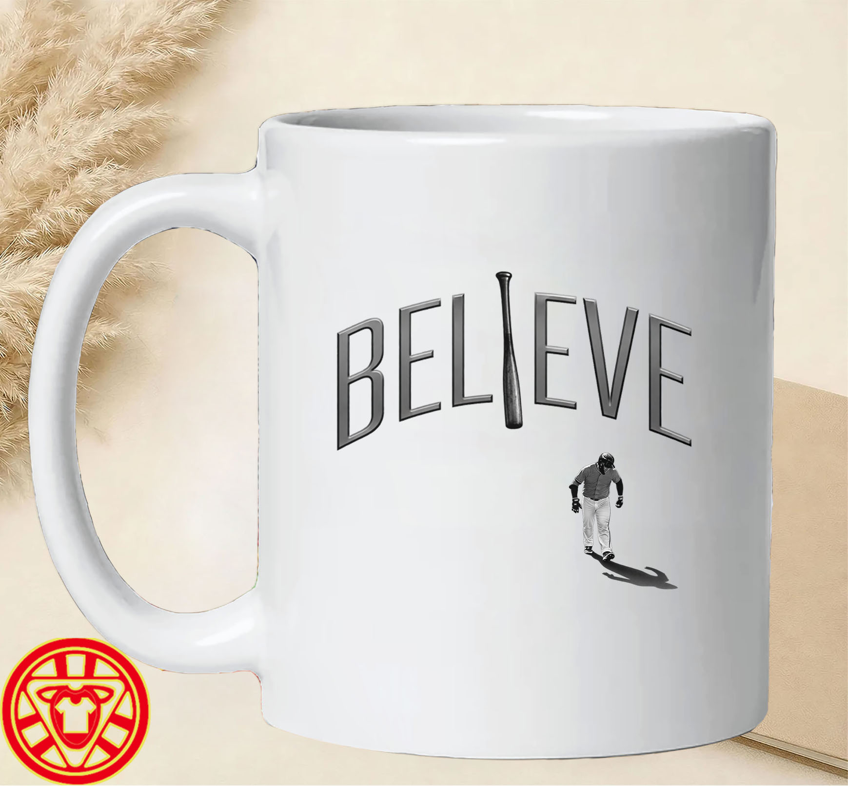 Cleveland BELIEVE Bat Flip Tee mug-design