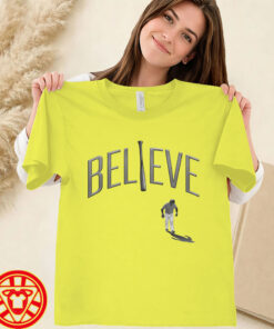 Cleveland BELIEVE Bat Flip Tee women-design