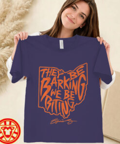 Cleveland Football They Be Barking We Be Biting-women-design