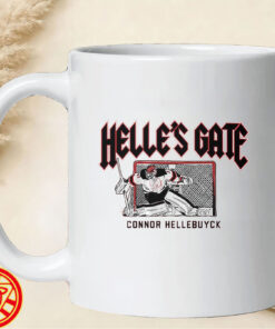 Connor Hellebuyck Helle's Gate mug-design