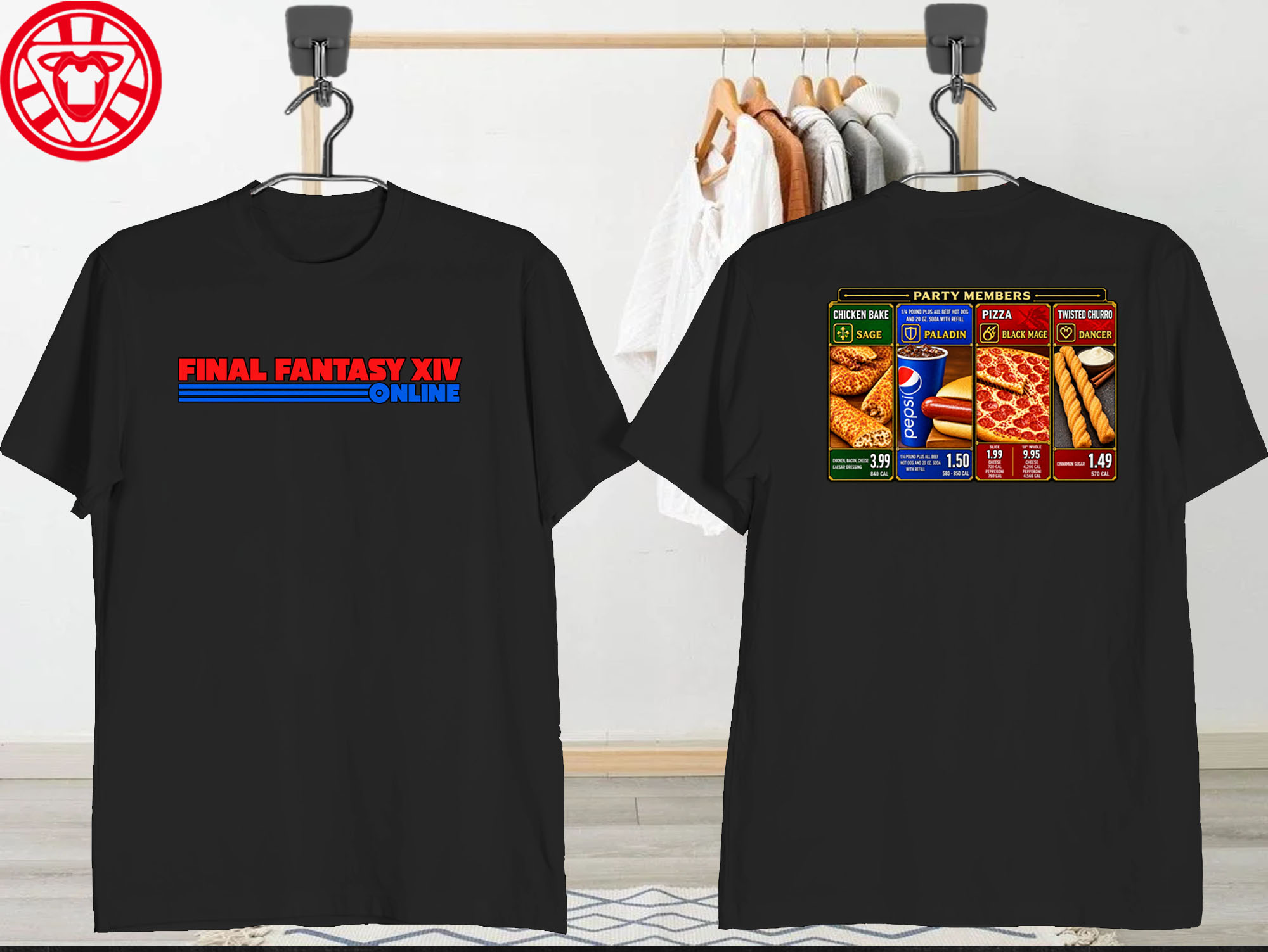 Costco Food Court Party Members Mockup-Black-Fron