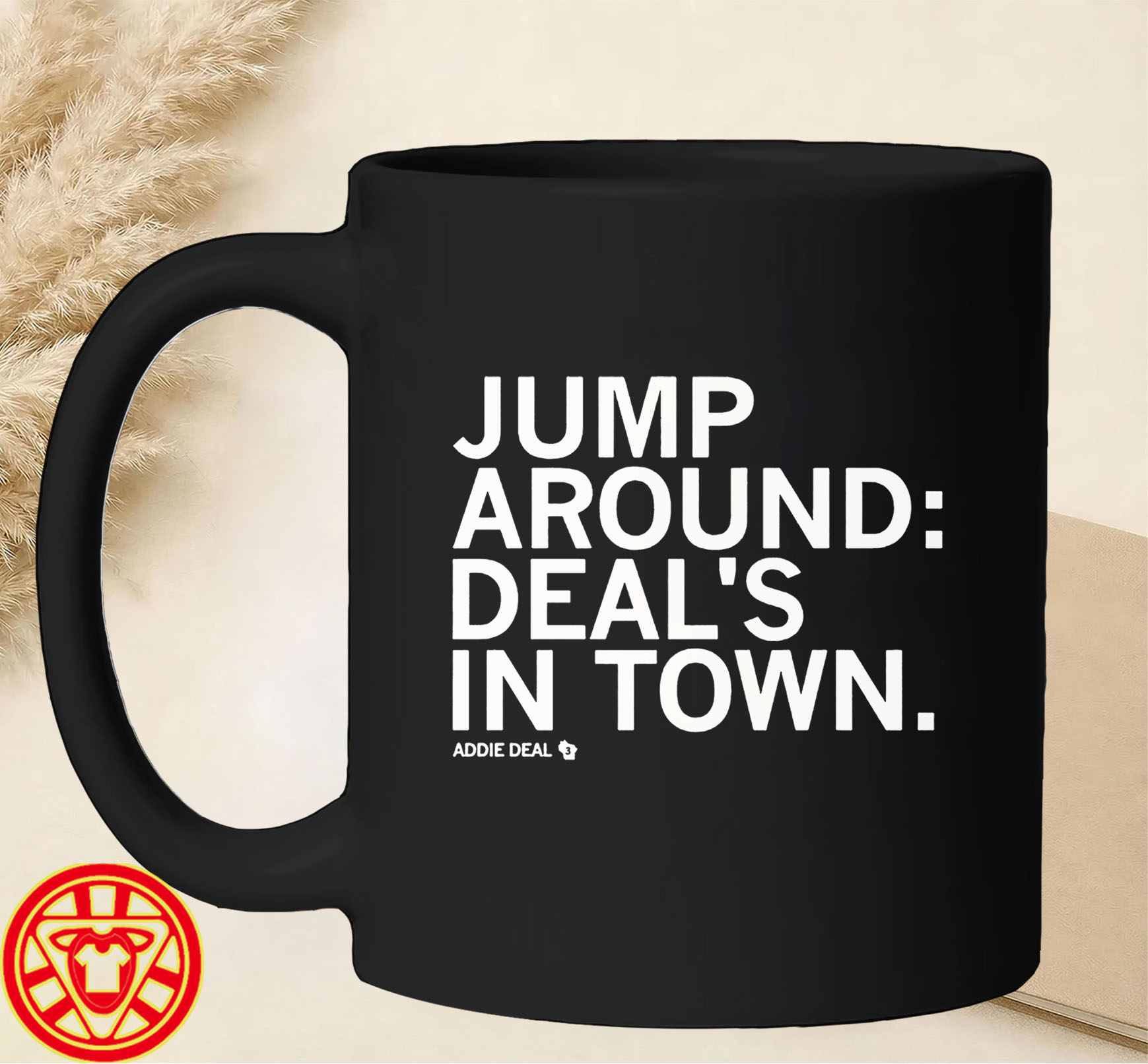 Deal's In Town mug-design